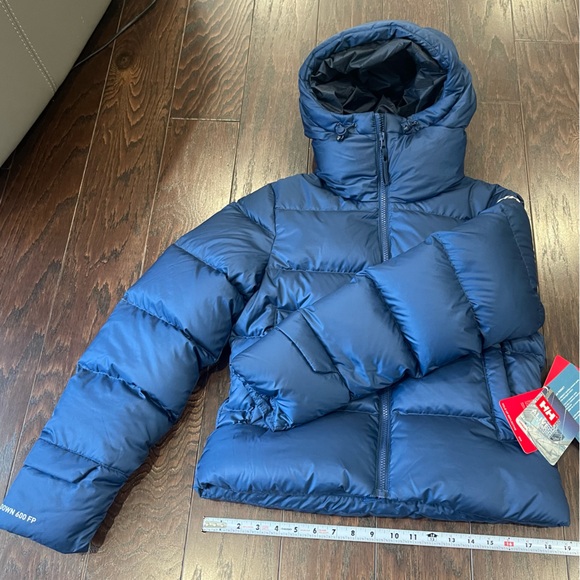 Helly Hansen Essence 600 Down Puffer Jacket Women Size X-Small Blue NEW SKI - Picture 4 of 12